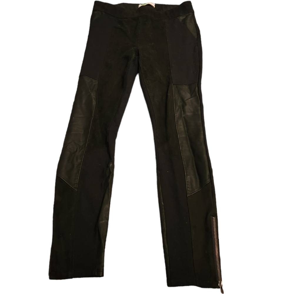 Anthropologie Patchwork Black Pants - image 2
